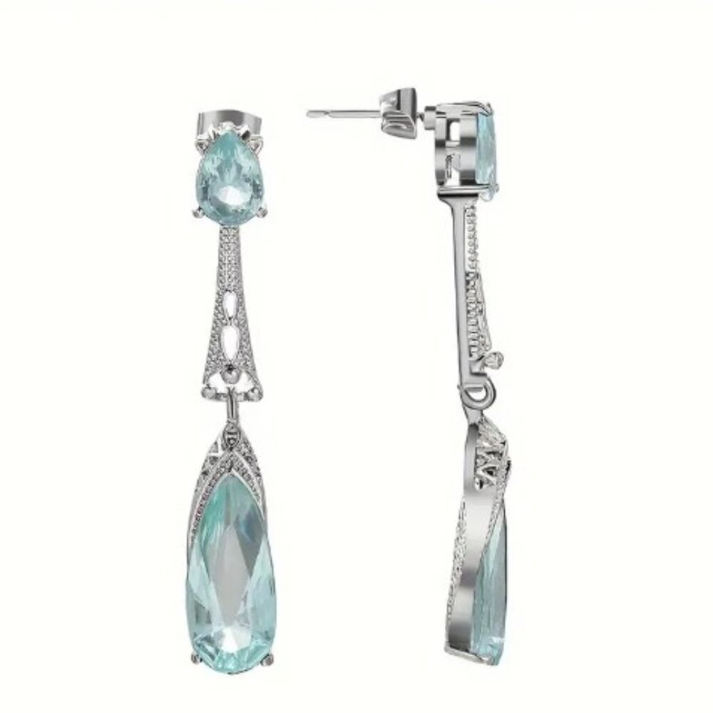 Silver Plated Teardrop Earrings